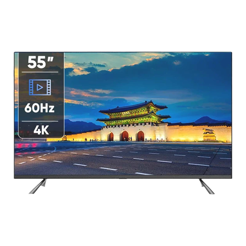تلویزیون 55 اینچ LED هوشمند دوو مدل 55DM4000 با کیفیت تصویر 4K، پنل VA با نور پس‌زمینه DLED، نرخ تازه‌سازی 60 هرتز، پشتیبانی از HDR10 و Dolby Vision، سیستم صوتی دو کاناله 24 وات با فناوری Dolby Atmos و سیستم‌عامل Google TV نسخه 3.0